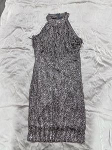 Sparkling Silver Party Dress
