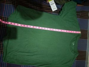 Men's Green Crew Neck T-Shirt