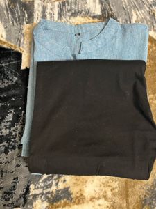 Light Blue Denim Shirt with black pant