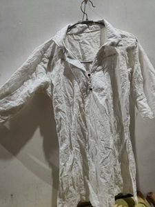 White Embroidered Kurta