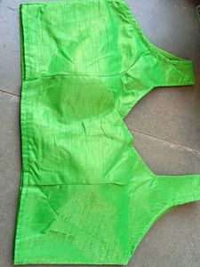 Vibrant Green Silk Blouse