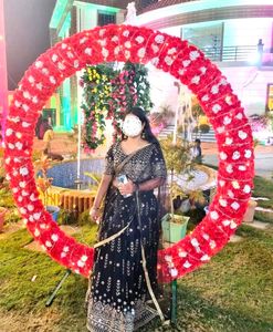 Black Heavy Embroidered Lehenga