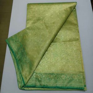 Elegant Green Banarasi Silk Saree