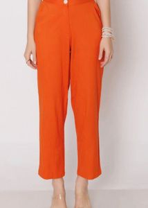 Chic Rust Solid Fit Trouser