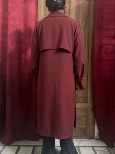 Burgundy Trench Coat