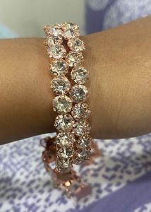 Sparkling Gemstone Charm Bracelet