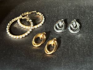 Stylish Earrings - 3 pairs