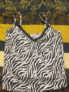 Zebra Print Camisole Top