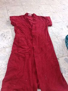 Cozy Red Bathrobe