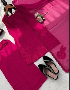 Stunning Red Kurta Set with Palazzo