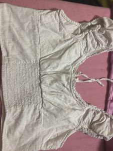 Chic White Puff Sleeve Top