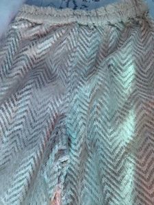 Elegant Chevron Pattern Palazzo Pants