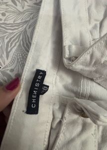 White Straight Leg Jeans