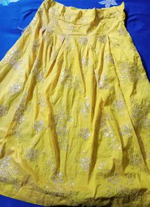 Sale Yellow Lehenga Set with Red Dupatta