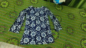 Beautiful Blue Floral Kurta