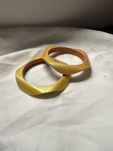 Unique Wooden Bangle Bracelet Green 💚🍃