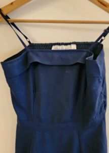 Navy Blue Adjustable Strap Maxi Dress Size S