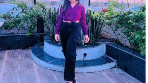 wine purple knot crop shirt or top