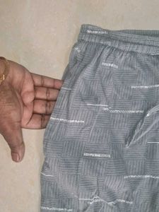 Grey Printed Pajama Pants