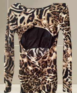 Animal Print Bodycon Maxi Dress