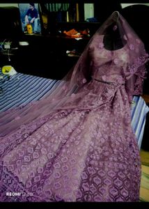 Stunning Lavender Embroidered Lehenga Choli
