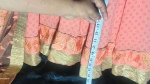 Women's Pink Floral Embroidered Organza Saree with