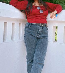 2 off shoulder tops &amp; 1 jeans