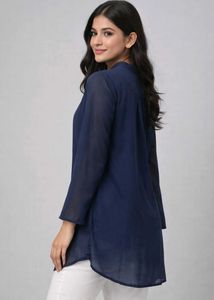Navy Blue Tunic Top