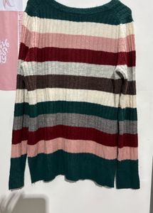 Striped Knit Sweater