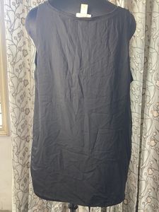 LOFT XL Sleeveless Black Tunic Top