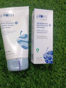 Plum Rice Water & Niacinamide Face Wash & Serum