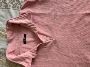 woMen Pink Polo T-Shirt