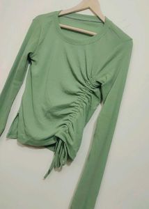 Lime Green Crop Top For 32 Bust