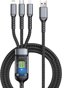 3-in-1 Fast Charging Cable  (Pack Of 2)