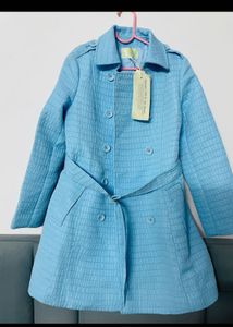 Baby Blue Trench Coat