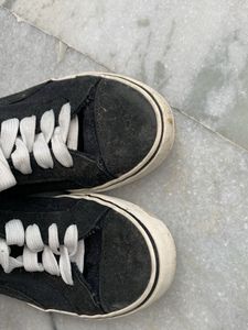 Classic Black Canvas Sneakers