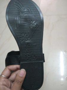 Stylish Black Braided Flat Sandals