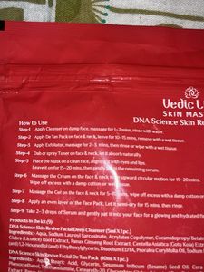 Vedic Facial Kit sale price