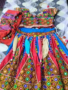 Vibrant Embroidered navratri lehenga choli