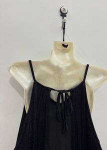 Black Fringe  Dress