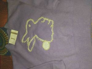 Cute Purple Bunny Sweater