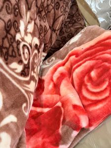 Cozy Floral Mink Blanket brand new