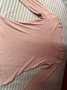 Soft Pink Long Sleeve Top