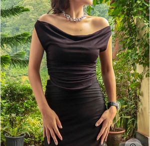 Chic Black Off-Shoulder Ruched Top