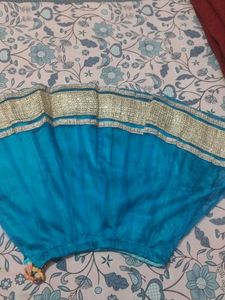 Elegant Teal Ethnic lahnga for baby girls