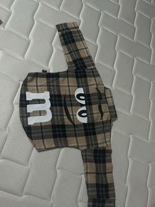 Tan &amp; Black Plaid Flannel Shirt