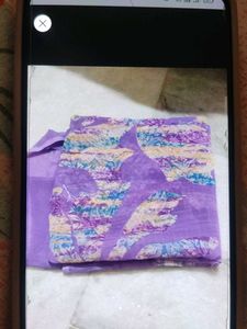 Beautiful Lavender Saree with Paisley Print