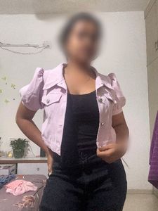 Stylish Cropped Puff Sleeve Jacket Top