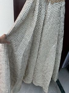 Stunning Gold Embellished Ethnic Gown