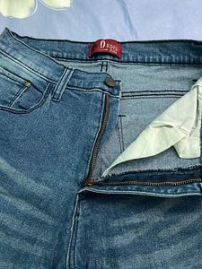 High Waist Blue Skinny Jean